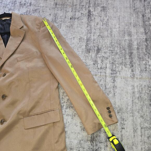 Luca Rossi Blazer Mens 40R Tan Camel Sport Coat Notch Lapel 3 Button Jacket - Picture 12 of 16